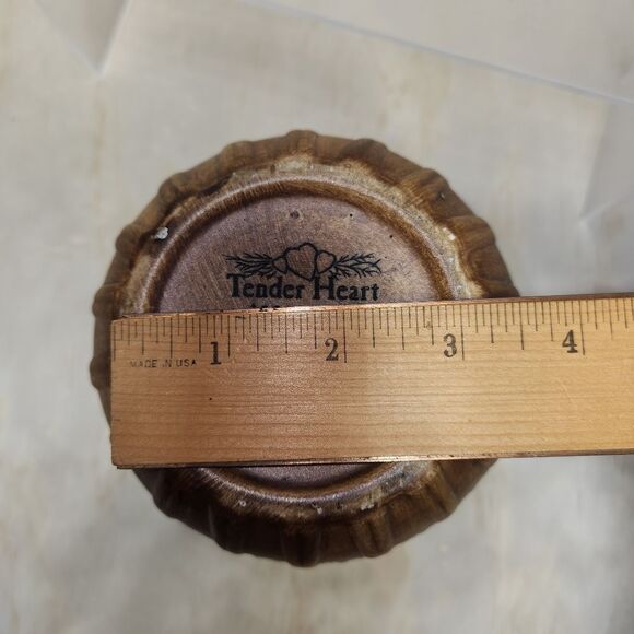 Tender Heart Treasures Ceramic Pitcher Brown Tan 1999 Vintage - Picture 9 of 9